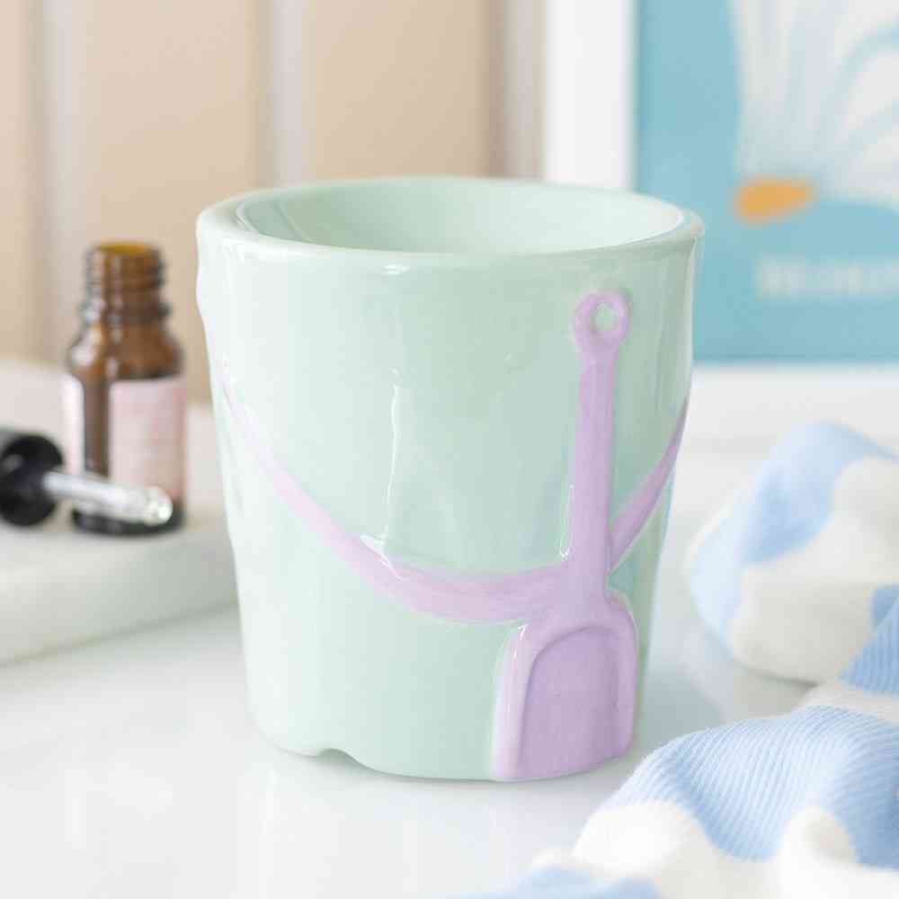 Something Different - Pastel Bucket and Spade Oil burner - Multicolours